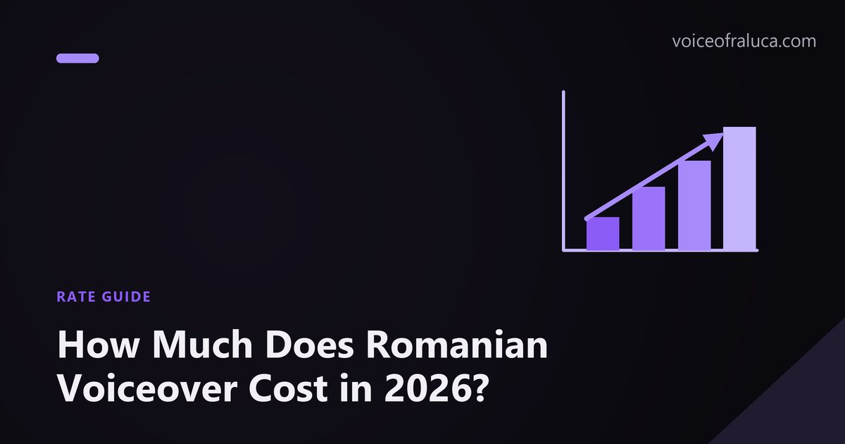 How Much Does Romanian Voiceover Cost in 2026?